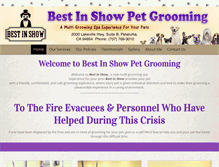 Tablet Screenshot of bestinshowpets.com